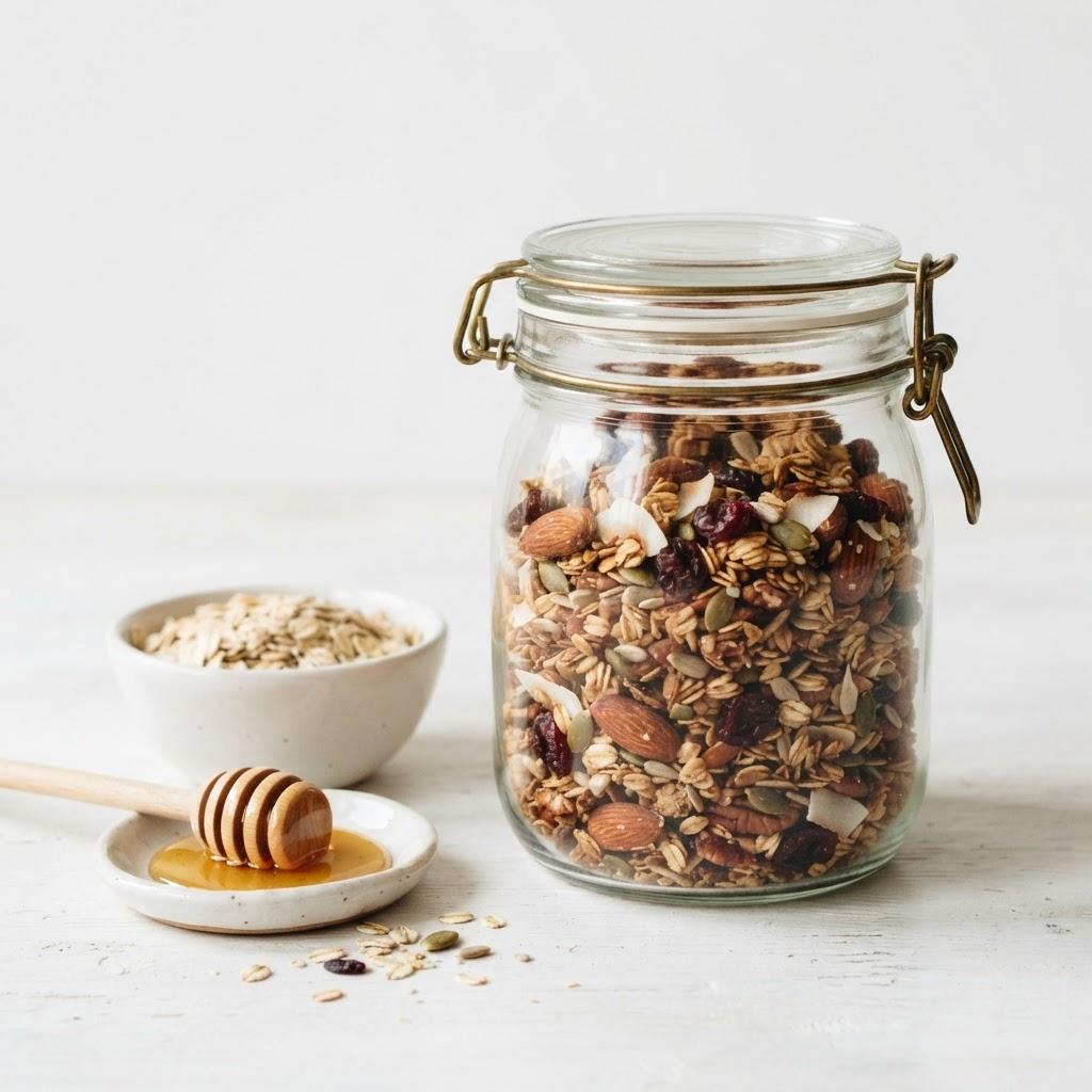Granola artesanal con miel